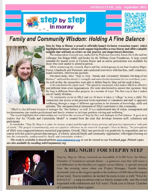 Newsletter, Step by Step Moray Charity providing child & adult services